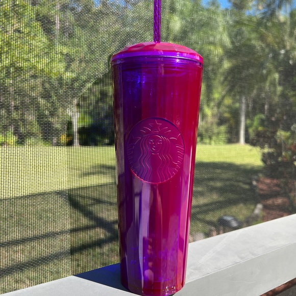 Starbucks Iridescent Purple Pink Dome Kaleidoscope Tumbler π - Picture 5 of 7